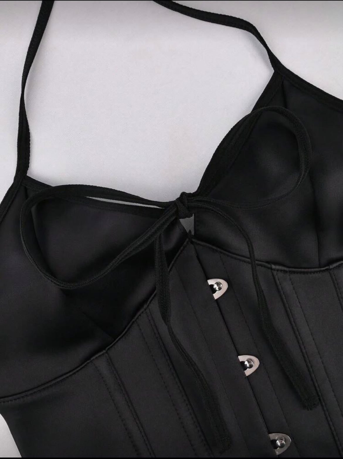 Spaghetti strap corset