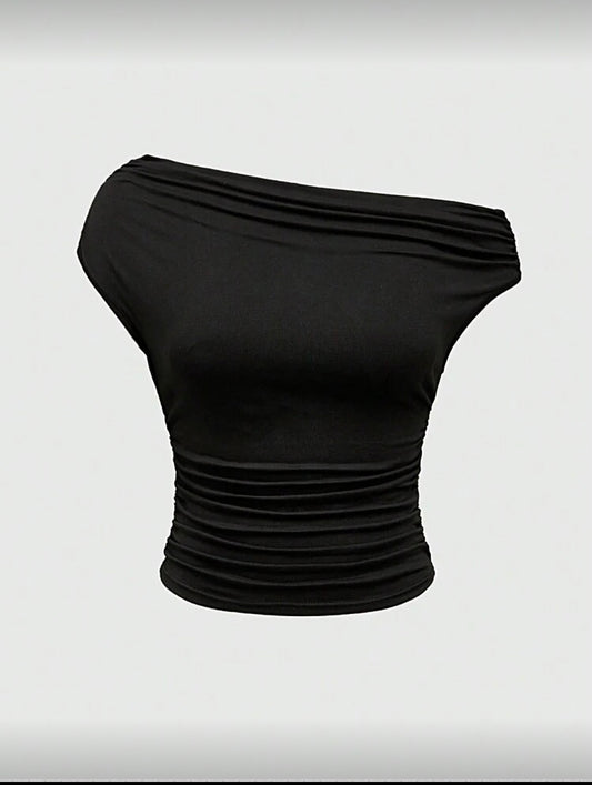 Sleeveless crop top